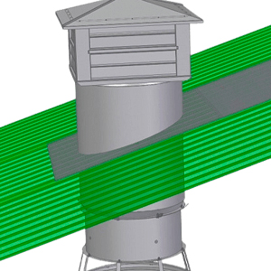 RC-710 камсыздоо жана чыгаруу желдетүү шахтасы