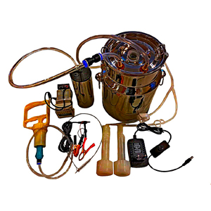 Эчкилер жана койлор үчүн пульсатору бар сүт саап алуучу аппарат, 4,5 жана 6,5 литр